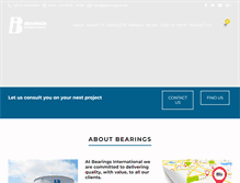 Tablet Screenshot of bearings.co.za