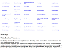 Tablet Screenshot of bearings.net